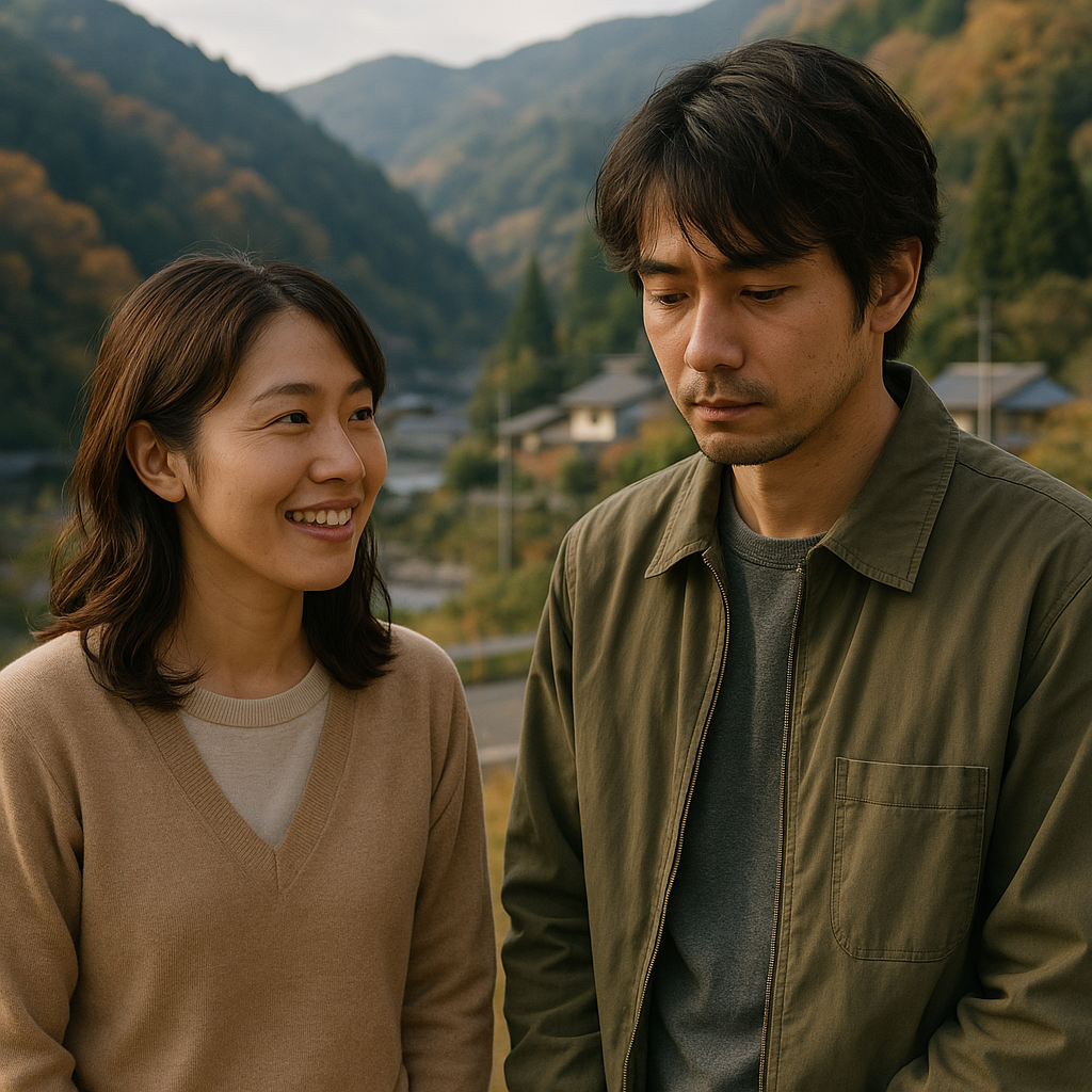 高知県安芸郡北川村を舞台にした恋愛小説の挿絵